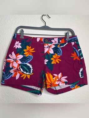 Old Navy Everyday Short Tropical Floral Print Cotton Shorts Size 4